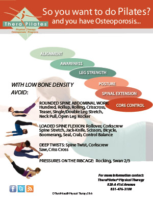 osteoporosis information pilates flyers